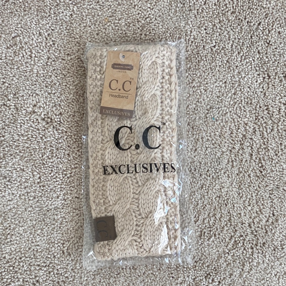 C.C Cream Knit Headband